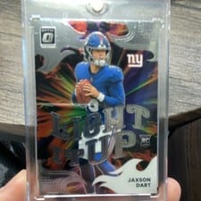 2025 Panini Mosaic Light It Up Mosaic Jaxson Dart #8 card