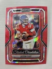 2025 Panini Prizm Draft Picks Student Orientation Jaxson Dart #9 card