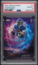 2025 Topps Chrome Game Genies Jaxson Dart #GG-17 card