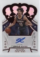2019 Panini Crown Royale Rookie Autographs Jaxson Hayes #CR-JXH card