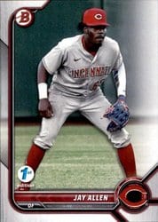 2022 Bowman 1st Edition Base Set Jay Allen #BPPF-114 card