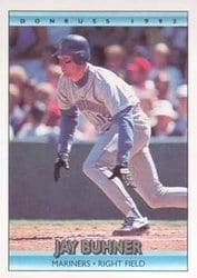 1992 Donruss Base Set Jay Buhner #61 card