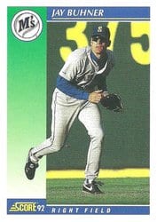 1992 Score Base Set Jay Buhner #64 card