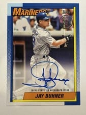 2025 Topps 1990 Topps Baseball Autographs Series Two Jay Buhner #90B2-JB card