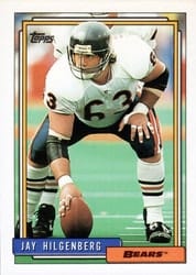 1992 Topps Base Set Jay Hilgenberg #65 card
