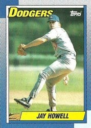 1990 Topps Base Set Jay Howell #40 card