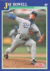 1991 Score Base Set Jay Howell #29 card