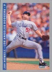 1993 Fleer Base Set Jay Howell #450 card