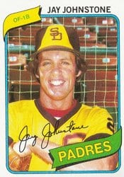 1980 Topps Base Set Jay Johnstone #31 card