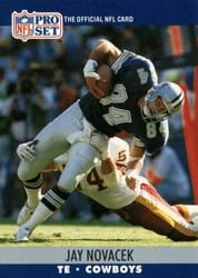 1990 Pro Set Base Set Jay Novacek #757 card