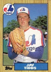1987 Topps Base Set Jay Tibbs #9 card
