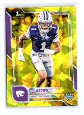 2025 Bowman University Chrome Sapphire Base Set Jayce Brown #71 card