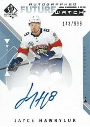 2018-19 SP Authentic Base Set Jayce Hawryluk #233 card