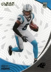 2021 Panini Chronicles Clear Vision Rookies Jaycee Horn #CVR-7 card
