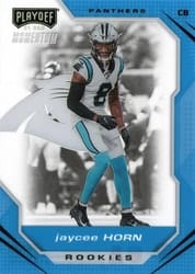 2021 Panini Chronicles Playoff Momentum Rookies Jaycee Horn #PMR-33 card