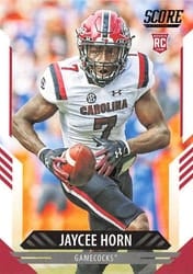 2021 Score Base Set Jaycee Horn #344 card