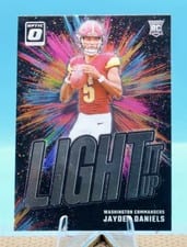 2024 Panini Donruss Optic Light It Up Jayden Daniels #8 card