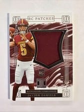 2024 Panini Impeccable RC Logo Patches Jayden Daniels #2 card