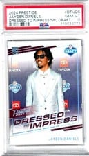 2024 Panini Prestige Dress to Impress NFL Draft Jayden Daniels #DTI-JDS card