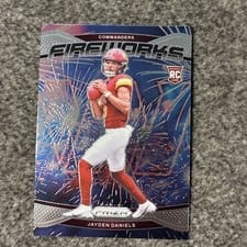 2024 Panini Prizm Fireworks Jayden Daniels #24 card