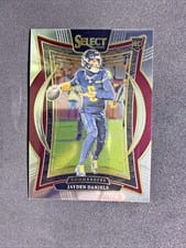2024 Panini Select Jayden Daniels Red Yellow Prizm Shock #26 card