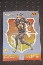 2024 Panini Select Select Certified Rookies Jayden Daniels #2 card