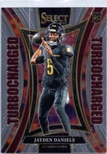 2024 Panini Select Turbocharged Jayden Daniels #12 card