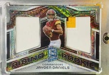 2024 Panini Spectra Rising Rookie Materials Jayden Daniels #RRM-JDS card