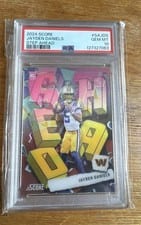 2024 Score Step Ahead Jayden Daniels #SA-JDS card