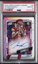 2024 Topps Chrome Cosmic Cosmic Chrome Autographs Jayden Daniels #CCA-JD card