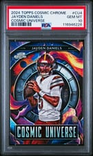 2024 Topps Chrome Cosmic Cosmic Universe Jayden Daniels #CU-4 card
