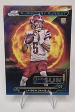 2024 Topps Chrome Cosmic Planetary Pursuit - Sun Jayden Daniels #PPSU-JD card