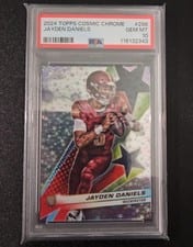 2024 Topps Chrome Cosmic StarFractor Jayden Daniels #286 card