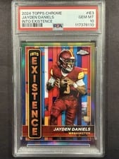 2024 Topps Chrome Into Existence Jayden Daniels #IE-3 card