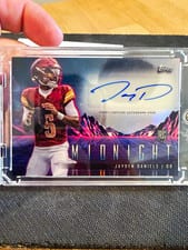 Jayden Daniels 2024 Topps Midnight Rookie Horizon Signatures card