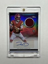 Jayden Daniels 2024 Topps Midnight Rookie Jersey Autographs card
