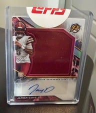 2024 Topps Resurgence Jayden Daniels Rookie Patch Auto Base #RPA-JD card