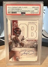 2024 Topps Signature Class Rookie Class Autographs Jayden Daniels #RCA-JD card