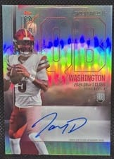 2024 Topps Signature Class Rookie Class Chrome Autographs Jayden Daniels #RCV-JD card