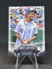 2024 Topps Update First Pitch Jayden Daniels #FP-8 card