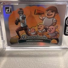 Jayden Daniels 2025 Panini Donruss Downtown Horizontal #8 card