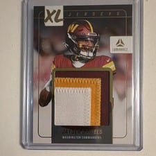2025 Panini Luminance XL Jerseys Jayden Daniels #1 card