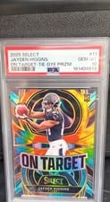 2025 Panini Select On Target Jayden Higgins #11 card