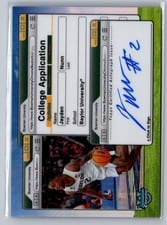 2024-25 Bowman University Chrome College Application Autographs Jayden Nunn #CAA-JN card