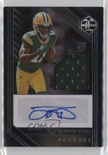 2023 Panini Limited Rookie Patch Autographs Jayden Reed #118 card