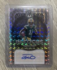 2023 Panini Mosaic In Focus Signatures Jayden Reed #IF-JR card
