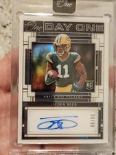 2023 Panini One Day One Autographs Jayden Reed #109 card