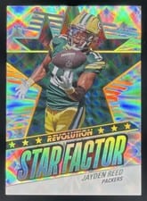 2025 Panini Revolution Star Factor Jayden Reed #27 card