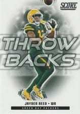 2025 Score Throwbacks Jayden Reed #24 card