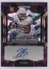 2025 Panini Prizm Draft Picks Draft Picks Autographs Jaydon Blue #49 card
